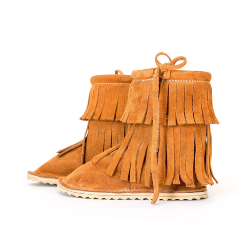 Double Fringe Boot - Moab Suede