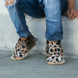 Mocc Sandal - Cheetah (Calf Hair)
